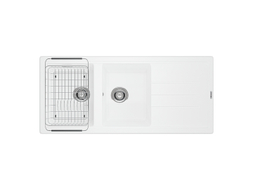 Chậu rửa bát Konox Granite Sink Phoenix 1160 – White Silver